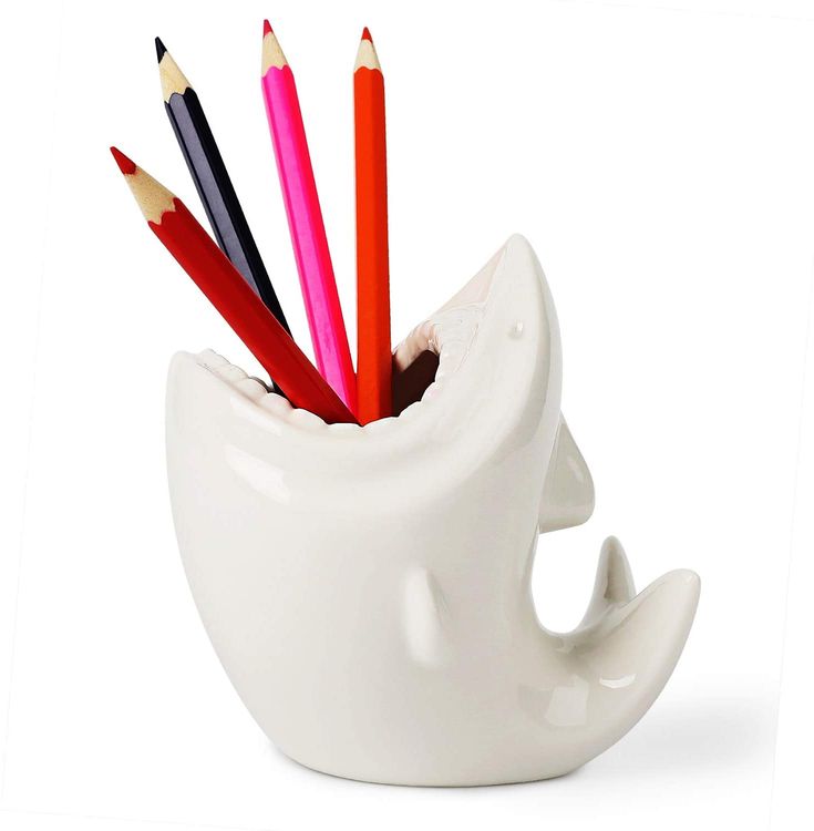 Shark Shaped Pen Pencil Holder