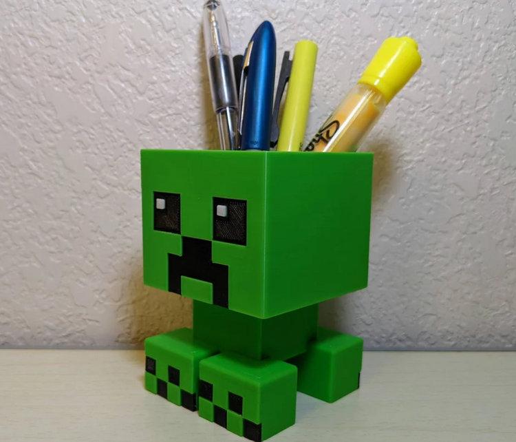 Creeper Pencil Holder