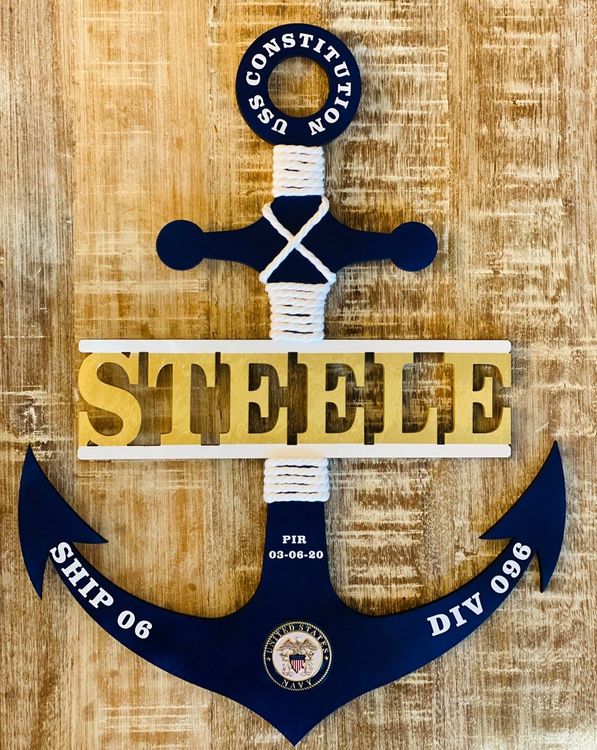 Personalized Navy Anchor
