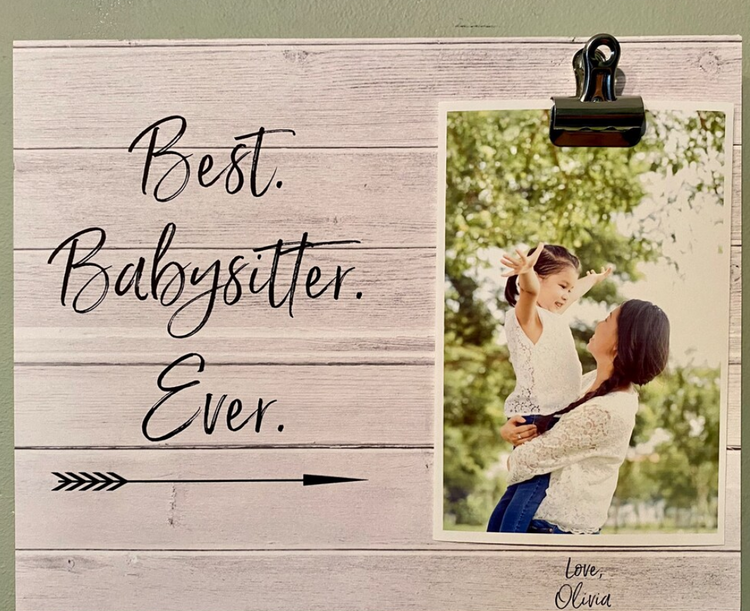 Picture Frame for Babysitter