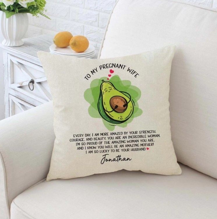 Great To Pregrant Wife Custom Name Pillow