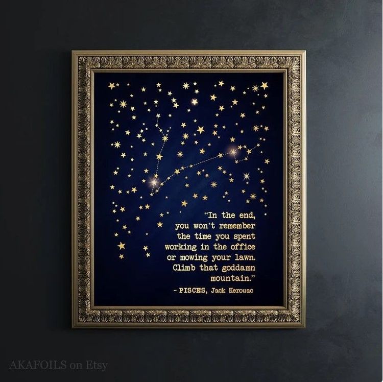 Quote Pisces Print