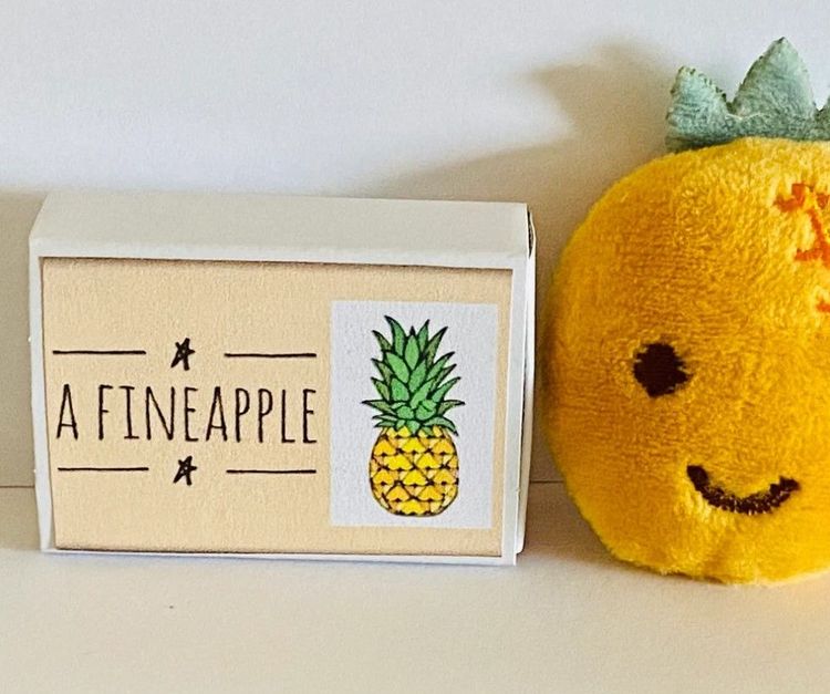 Fine-apple the Pineapple Novelty Gift, Motivational, Affirmation, Pick Me  Up, Youre Fine, Everythings Ok, Brighten Your Day, Handmade UK -   Finland