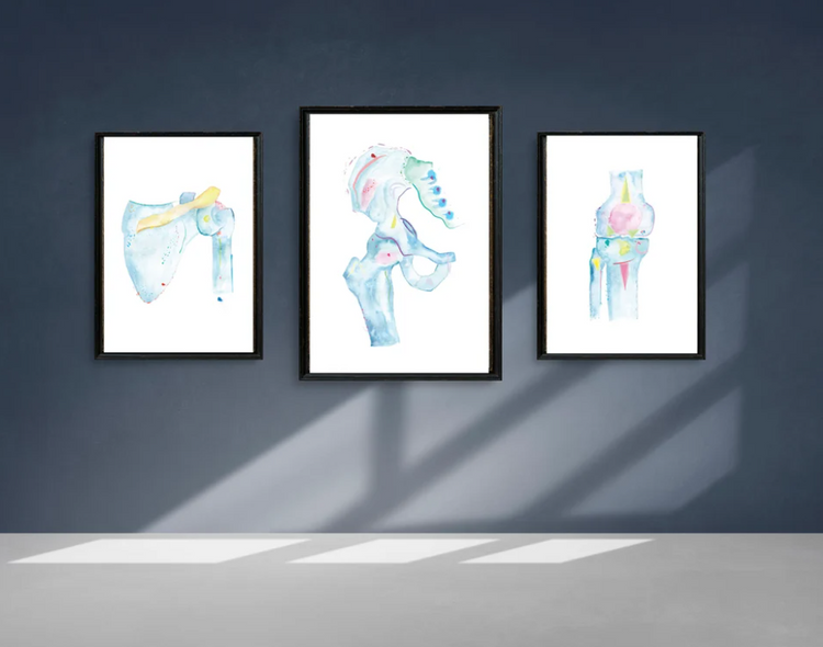 Shoulder, Hip, Knee Art Print