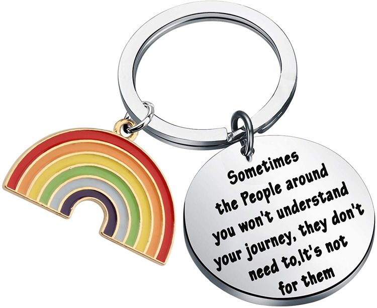 LGBT Rainbow Keychain