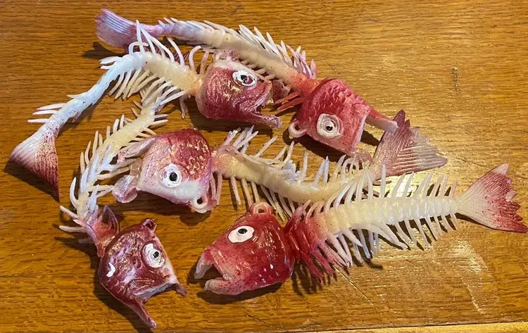 Rubber Fish Skeleton