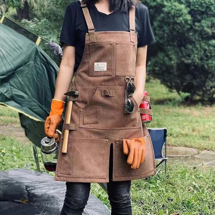 Waterproof Waxed Canvas Tool Apron
