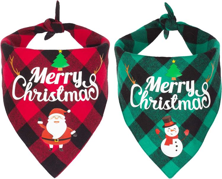 Dog Bandana Christmas Pet Scarf