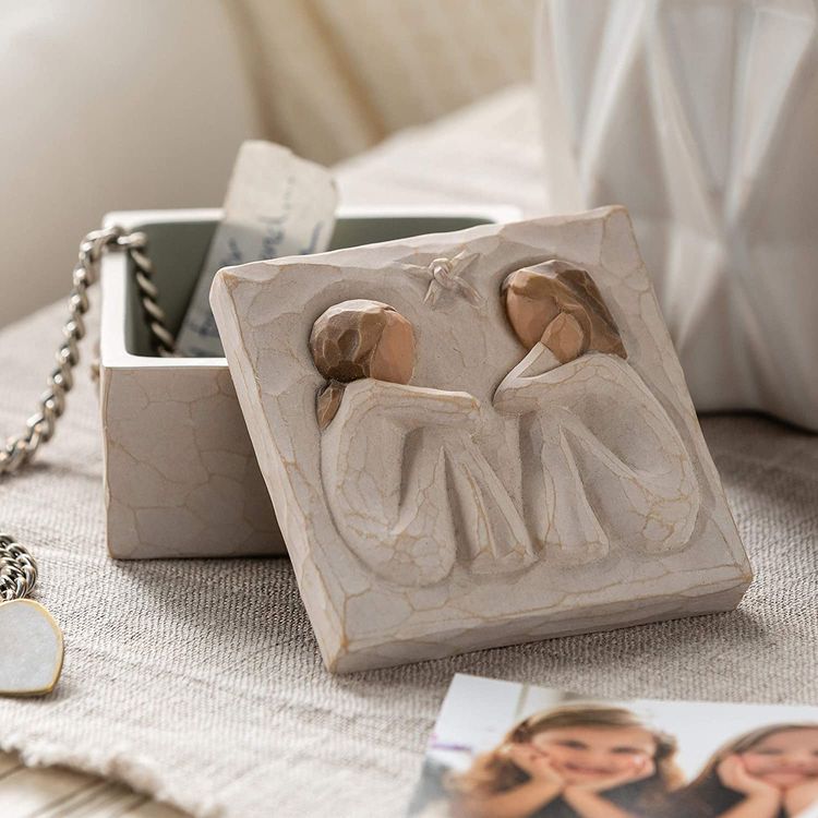 Willow Tree Friendship Sculpted Hand-Painted Keepsake Box
