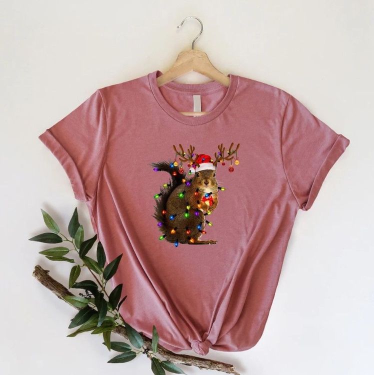 Christmas Squirrel Lights Shirt