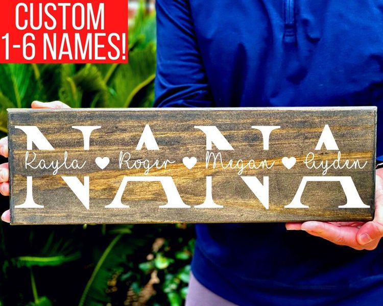 Nana Wood Sign