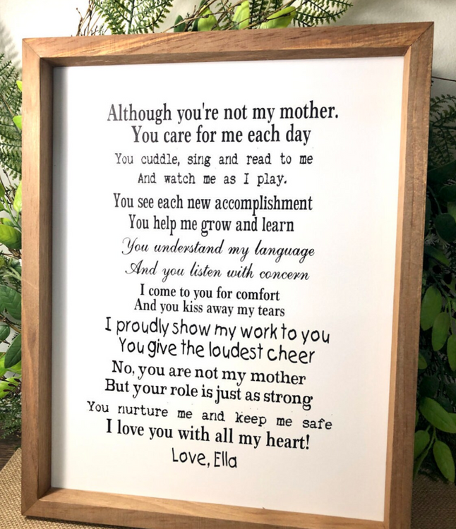 Thank you Nanny Sign