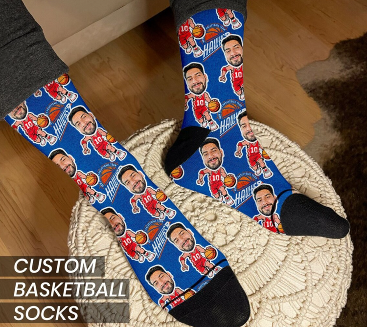 Cute Ball Sports Socks for Sports lovers, Unisex Basketball Socks for Men Women, Funny Basketball Gifts for Basketball lovers, Perfect Women Men