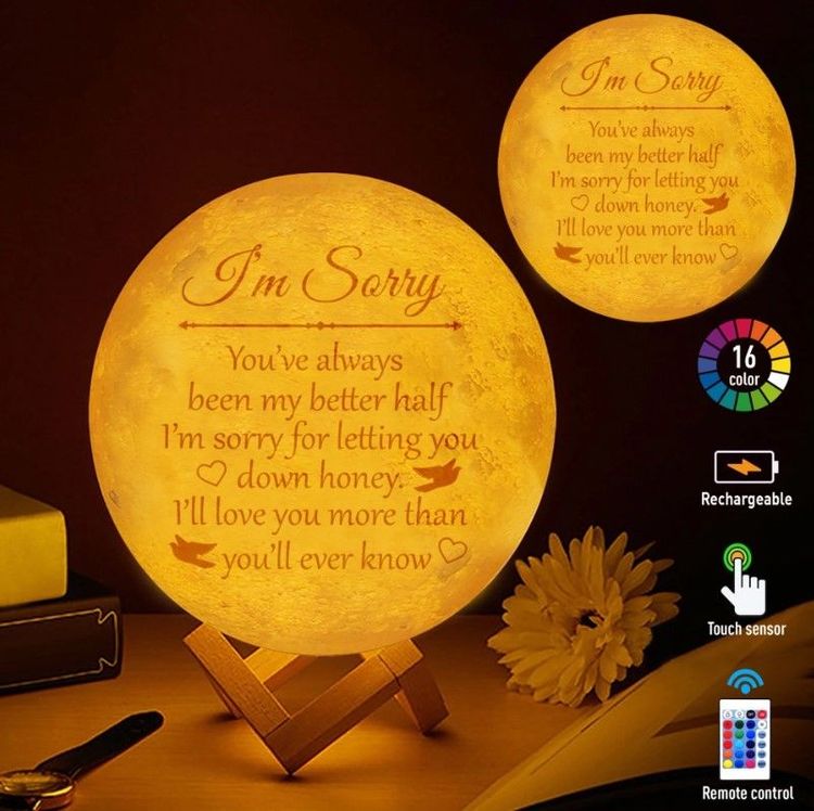 Always My Better Half Moon Lamp