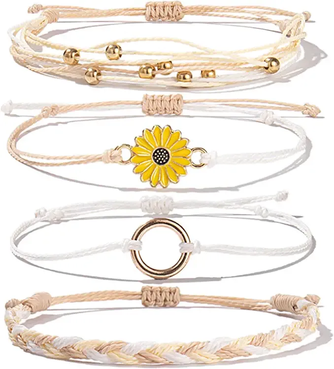 Sunflower String Bracelet