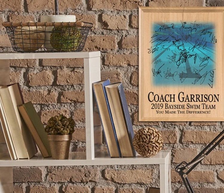 Swim Coach Gift Plaque