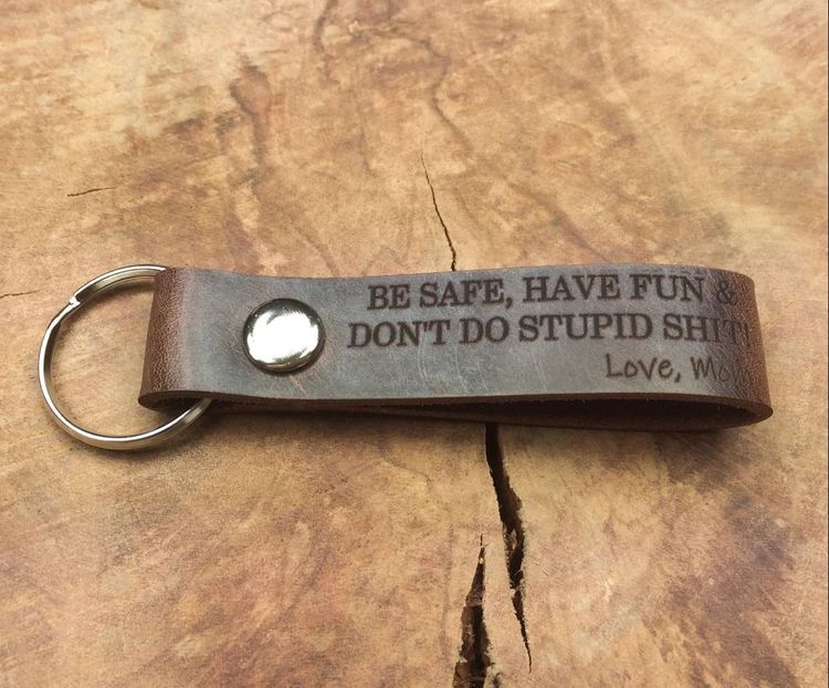 Thick Premium Leather Keyring