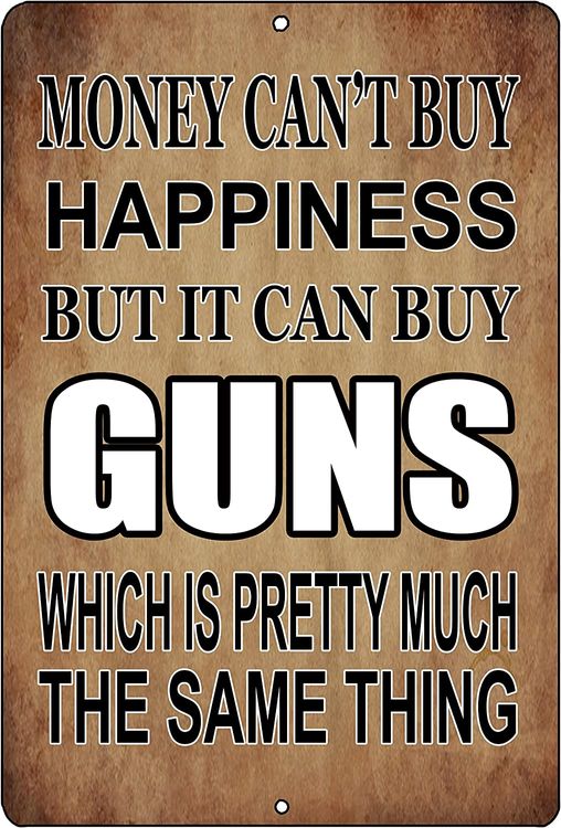 Rogue River Tactical Funny Pro Gun Metal Tin Sign