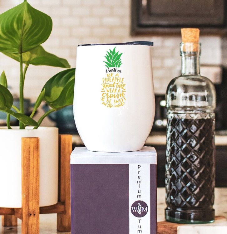 Personalized Pineapple Tumbler