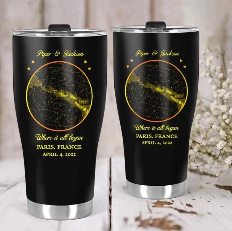 Anniversary Starmap And Love Tumbler