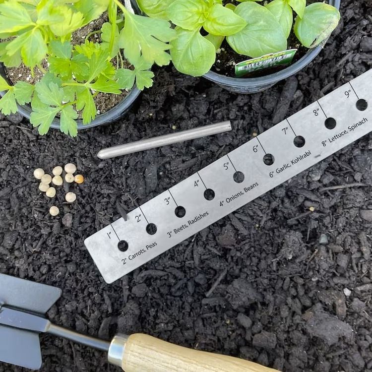 Gardening Planting Ruler with Dibber