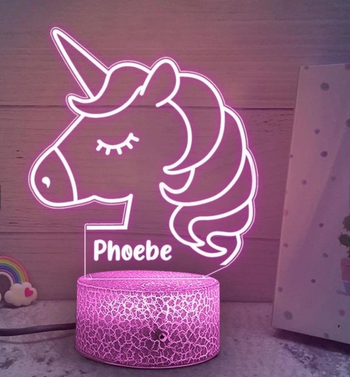 11th Birthday Unicorn Night Light
