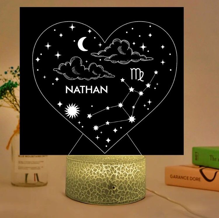 Personalized Zodiac 3D Night Light