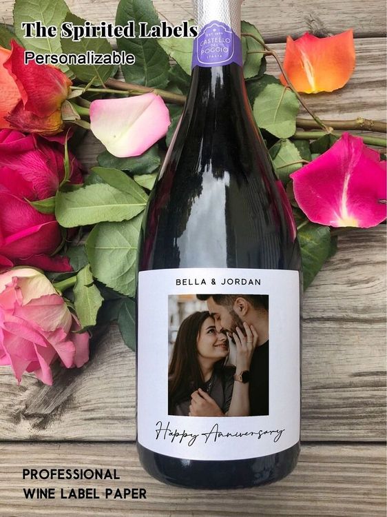 Custom Photo Wine Label