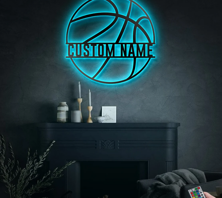 Custom Basketball Metal Wall Art