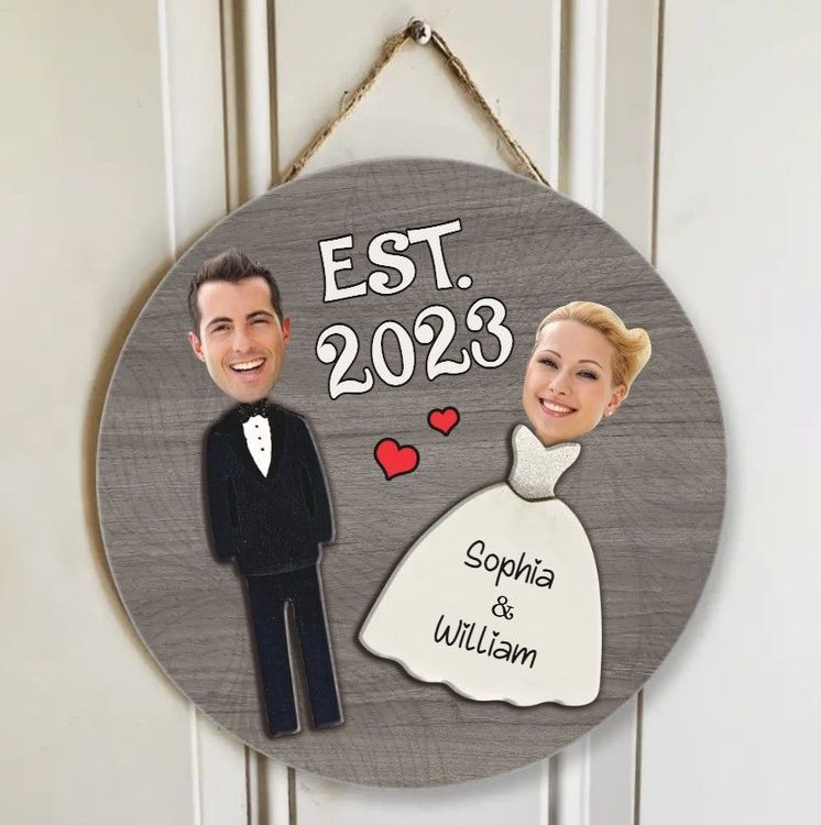 Wedding Couple Wooden Sign