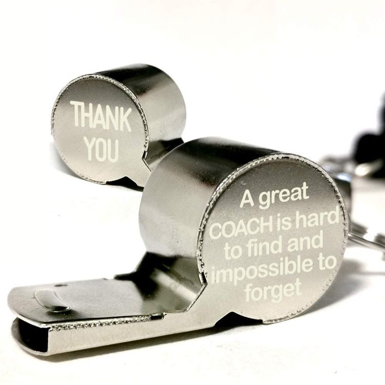 Stainless Steel Whistle with Lanyard