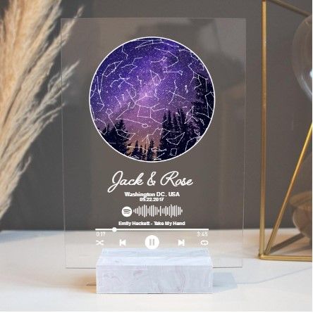 Custom Star Map with Favorite Song