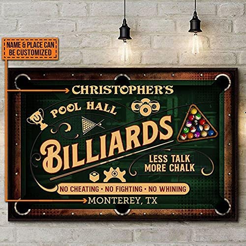 Pool Hall Poster