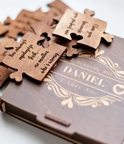 Personalized 10 Reasons Puzzle Box