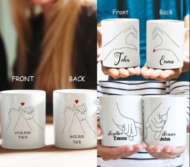 Custom Couple Mug 3 Styles