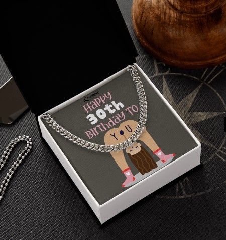Personalized Necklace with Funny Message Card