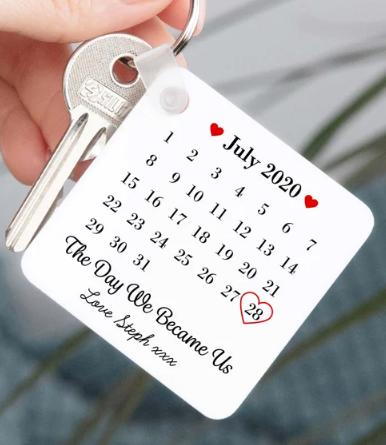 Sentimental Date Keychain