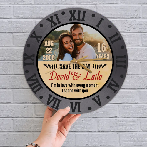 I'm In Love With Every Moment With You Clock
