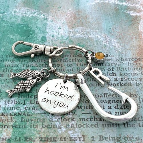 Hooked on You Keychain