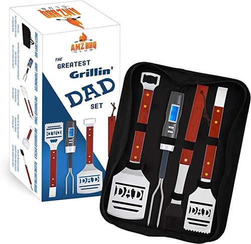 Grilling Gifts for Men Smoker Accessories - BBQ Sauce Pot and Basting Brush  Set Cool Kitchen Gadgets, Unique Christmas Stocking Stuffer Gifts for Dad