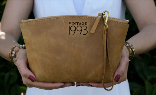 Leather Makeup Bag