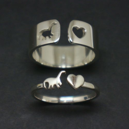 Dinosaur Heart Promise Ring