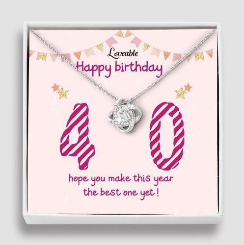 17th Birthday Gift for Her - Necklace for 17 Year Old Birthday - Beautiful Teenage Girl Birthday Pendant 14K White Gold Finish / Standard Box