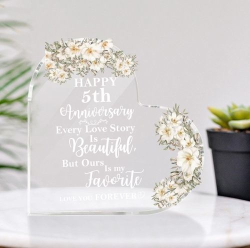 Best Personalized Heart Acrylic Plaque Gift