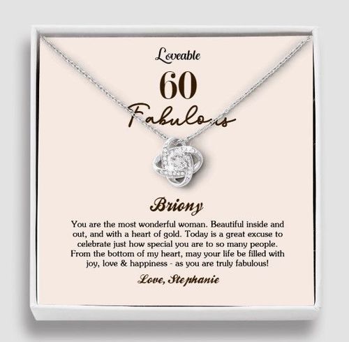 60th Fabulous Birthday Necklace