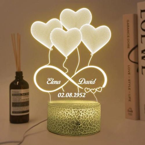 Unique Night Light 70th Anniversary Gift