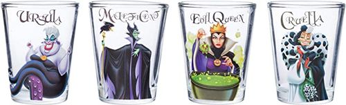 Silver Buffalo Disney Villains Plastic Cold Cup With Lid And Straw