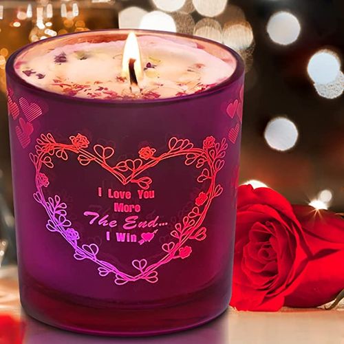 Valentine's Day i love you more the end i win soy blend wax candle gift