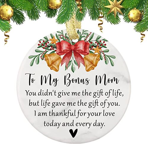 Stepmom Gifts from Stepdaughter, Daughter, Son - Christmas Mothers