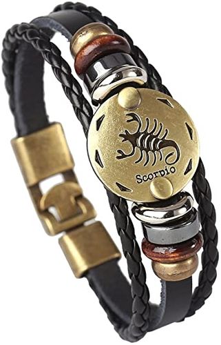 Hamoery Punk Alloy Leather Bracelet